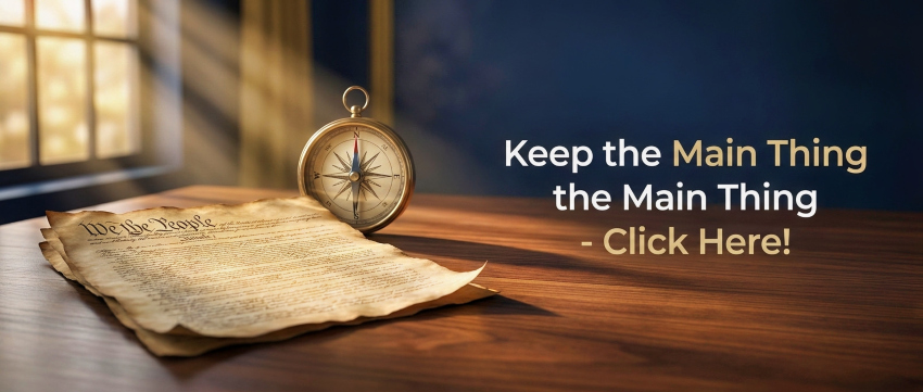 Keep The Main Thing The Main Thing, The US Constitution