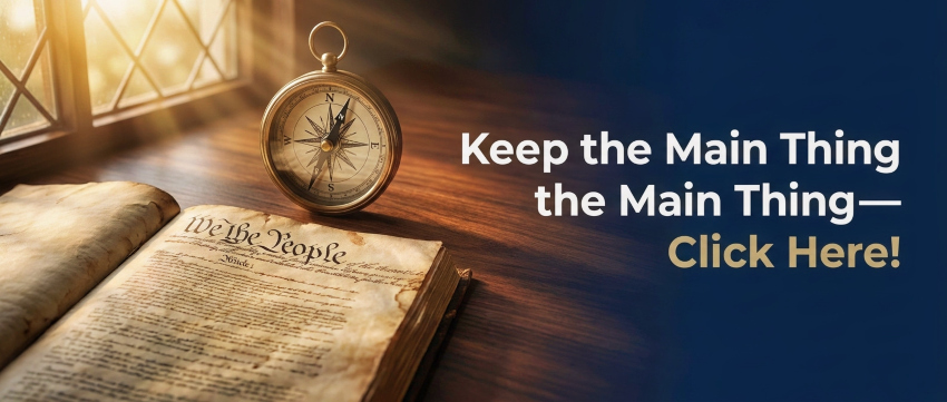Keep The Main Thing The Main Thing, The US Constitution